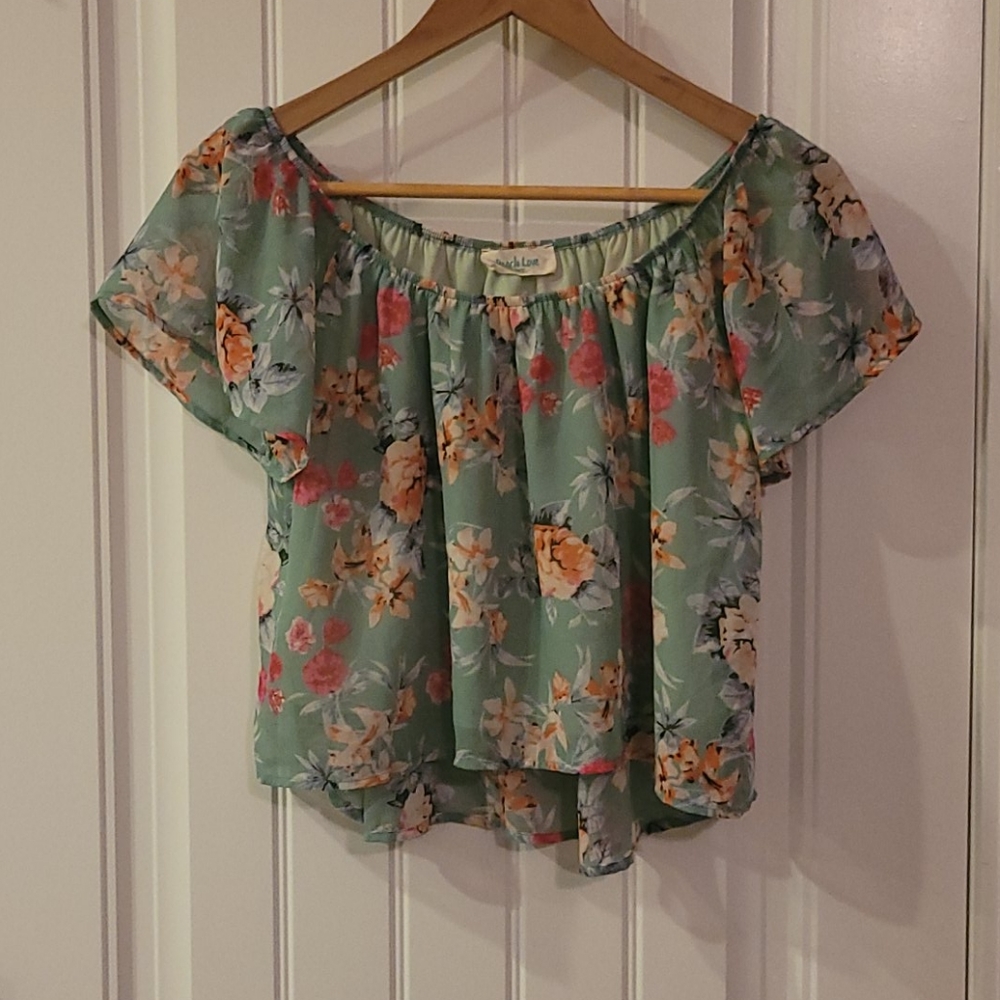 Peach Love Crop Top